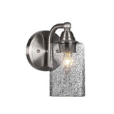 Paramount 1 Light Wall Sconce 4 Inch Wide by Toltec - 3421-BN-300