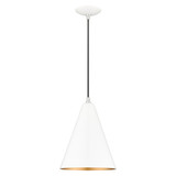 Dulce 1 Light Small Cone Pendant by Livex - 41492