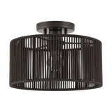 Acordia 1 Light Medium Semi Flush Mount 8.25 Inch and 12 Inch Wide by Livex - 49132