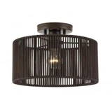 Acordia 1 Light Medium Semi Flush Mount 8.25 Inch and 12 Inch Wide by Livex - 49132