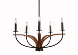 Monterey 5 Light Medium Chandelier by Toltec - M5_2905_UC
