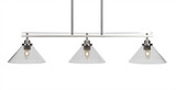 Odyssey 3 Light Oversized Linear Island Pendant 42 Inch Wide by Toltec - 2636-42-775-42