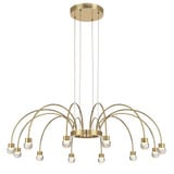 Vario 3.3W 12 LED Chandelier 11.25 Inch Tall and 37.5 Inch Wide by Golden - 1573-12