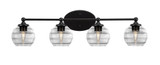 Capri 4 Light Vanity Light 31 Inch Wide by Toltec - 5914-3185
