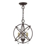 Aria 3 Light Mini Chandelier by Livex - 40903