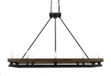Belmont 10 Light Large Linear Island Pendant by Toltec - 2740-16-26-3725