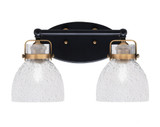 Easton 2 Light Vanity Light 16 Inch Wide by Toltec - 1932-MBBR-4111