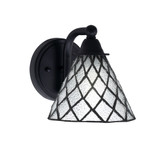 Paramount 1 Light Art Glass Wall Sconce 7.25 Inch Tall by Toltec - 3421-7
