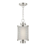Nottingham 1 Light Small Outdoor Pendant 17.5 Inch Tall by Livex - 20685