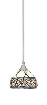 Any 1 Light Stem Hung Small Pendant 7 Inch Wide by Toltec - 23-BN-9485
