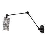 Shaka 1 Light Swing Arm Wall Sconce 6.5 Inch Tall and 17.5 Inch Wide by Maxim - 29120