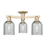 Caledonia 3 Light Charcoal Semi Flush Mount 11X 23 Inch Wide by Innovations - 716-3F-G257