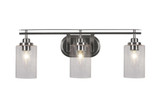 Odyssey 3 Light Vanity Light 25.75 Inch Length by Toltec - 2613-BN-300