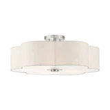 Solstice 5 Light 22 Inch Wide Semi Flush Mount by Livex - 58068
