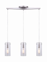 Joni 3 Light Mini Pendant by Canarm Inc - IPL759A03BK