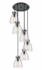 Newton Bell 6 Light Large Pendant by Innovations - 116-410-1PS-G412-8