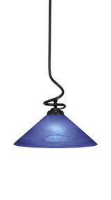 Capri 1 Light Large Stem Pendant 16.25 Inch Tall by Toltec - 900-161625