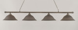 Oxford 4 Light Small Island Chandelier by Toltec 374-1611576 - 374-1611576