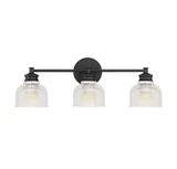 3 Light Mid Century Modern Vanity Light 24.5 Inch Wide by Meridian - M80035