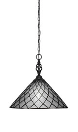 Elegante 1 Light Large Pendant 15.75 Inch Tall by Toltec - 82-16-1575