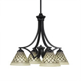 Zilo 4 Light Small Chandelier by Toltec 568-19751925 - 568-19751925