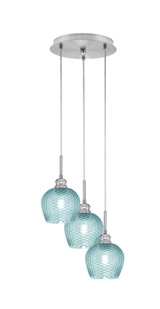 Array 3 Light Steel Medium Pendant by Toltec - 1816-BN-12.5-2