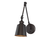 2 Light Adjustable Wall Sconce 17 Inch Tall by Meridian - M90089
