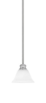 Edge 1 Light Small Stem Hung Pendant 7 Inch Wide by Toltec - 1151-7
