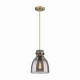 Newton Bell 1 Light Small Pendant 9.63 Inch Tall by Innovations - 410-1PS-G412-8