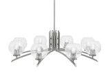 Kurve 8 Light Oversized Chandelier by Toltec 3708-GP-41 - 3708-GP-41
