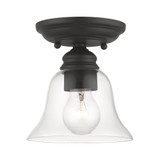 Moreland 1 Light 6.25 Inch Wide Semi Flush Mount by Livex - 46481