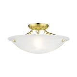Oasis 3 Light 16 Inch Wide Flush Mount by Livex - 4273
