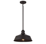 1 Light Vintage Medium Pendant 8 Inch Tall by Meridian - M7021