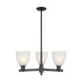 Castile 3 Light Stem Hung Chandelier 11 Inch X 27.75 Inch by Innovations - 716-3CR-G38