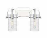 Pilaster II Cylinder 2 Light Vanity Light by Innovations - 423-2W-G423-7
