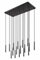 Forest 85W 17 LED Linear Chandelier 12 Inch Tall and 18 Inch Wide By Z-Lite - 919MP12-17L