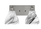 Edge 2 Light Vanity Light 15.25 Inch Length by Toltec - 1162-BN-4760