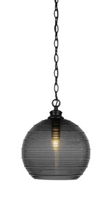 Malena 1 Light Chain Hung Medium Pendant 13.75 Inch Tall by Toltec - 91-BN-5132