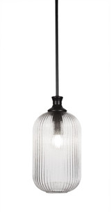 Carina 1 Light Small Stem Hung Pendant 15.5 Inch Tall by Toltec - 74-BN-4608