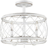 Dury 3 Light 15 Inch Wide Semi Flush Mount by Quoizel - RDY1714