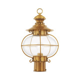 Harbor 1 Light Outdoor Post Top Lantern 10.5 x 17 Inches by Livex - 2224