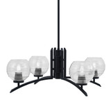 Kurve 4 Light Large Chandelier by Toltec 3704-MB-4100 - 3704-MB-4100