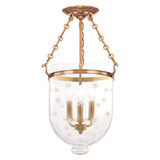 Hampton 3 Light 12 Inch Wide Metal Flush Mount by Hudson Valley - 253-C3