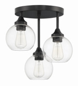 Glenda 3 Light 14.25 Inch Wide Semi Flush Mount by Craftmade - 56253