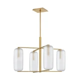 Pebble 4 Light Large Chandelier by Hudson Valley - 3474