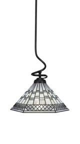 Capri 1 Light Large Stem Pendant 18 Inch Tall by Toltec - 900-1618