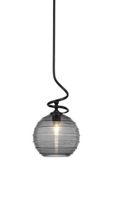 Capri 1 Light Small Stem Hung Pendant 19.75 Inch Tall by Toltec - 901-BN-5120