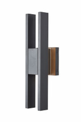 Slate 24W 2 LED Outdoor Wall Lantern by Abra - 50007ODW