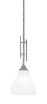 Uptowne 1 Light Small Stem Hung Pendant 18.75 Inch Tall by Toltec - 320-DG-4760