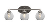 Capri 3 Light Vanity Light 22.75 Inch Length by Toltec - 5913-852275